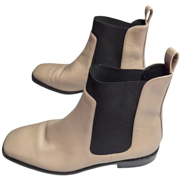 Everlane Tan and Black Ankle Boots - Picture 3 of 6